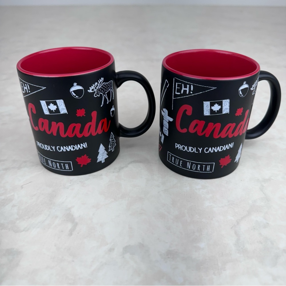 Set of 2 Proudly Canadian Mugs